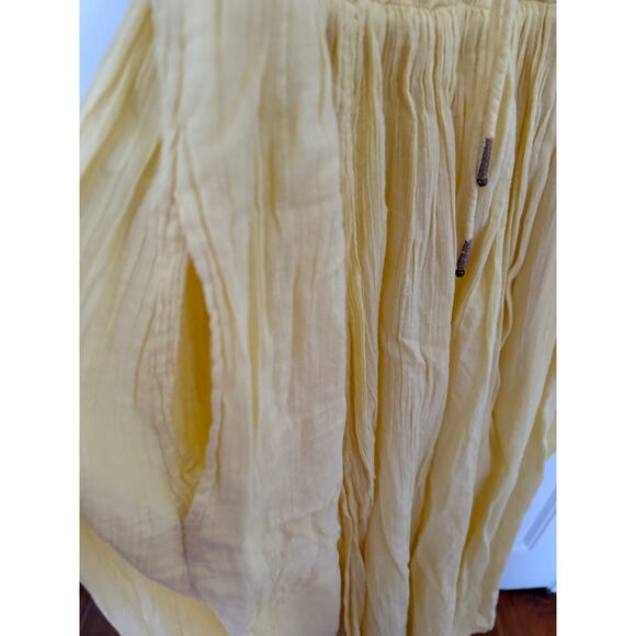 Free People Oasis Midi Dress Pineapple Juice Yellow - Medium - Picture 6 of 7